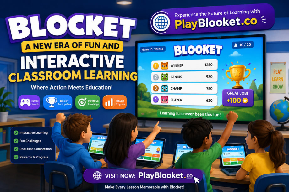 Blocket: How Interactive Classroom Games Are Transforming Modern Learning Experiences Students enjoying an interactive Blocket classroom learning game with educational quizzes and fun activities powered by PlayBlooket.co