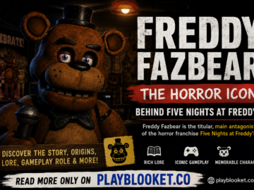 Freddy Fazbear: The Animatronic Icon That Redefined Horror Gaming Freddy Fazbear standing inside a dark pizzeria in Five Nights at Freddy's