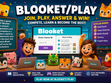 Blooket/Play: The Ultimate Guide to Joining, Playing, and Winning Every Blooket Game Students playing Blooket/Play educational quiz game with colorful Blooks while joining a live game, answering questions, and competing to win.