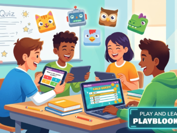 Play Bloket: The Complete Guide to Joining Games, Winning Challenges, and Learning Smarter Students playing Play Bloket educational quiz game with colorful Blooks and live classroom competition