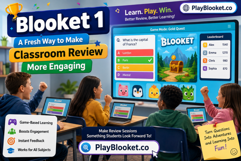 Blooket classroom review game helping students learn through interactive educational gameplay