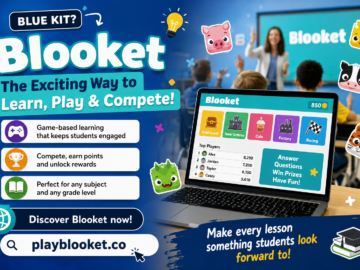Blue Kit and Blooket interactive classroom learning game for students
