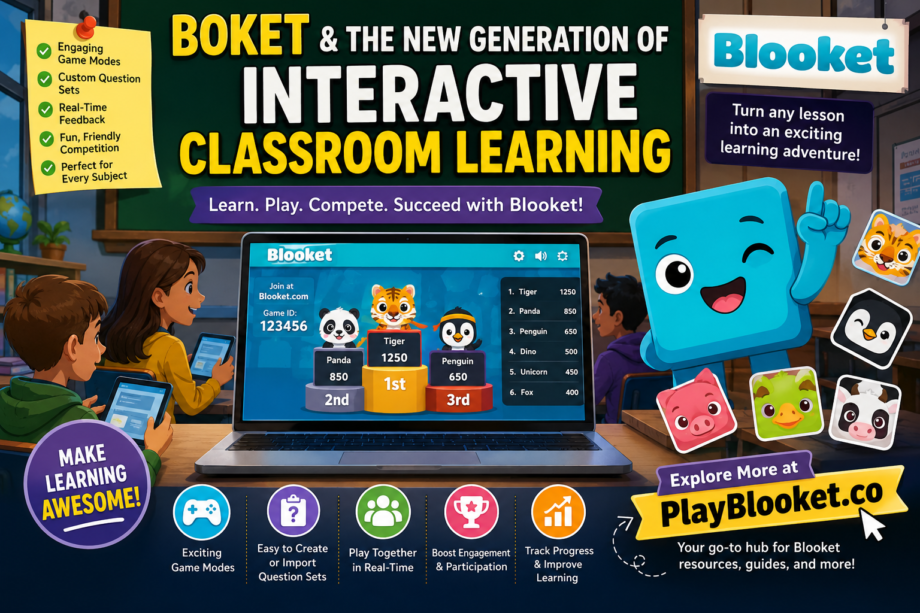 Boket and the New Generation of Interactive Classroom Learning Boket and Blooket interactive classroom learning game with students using educational technology