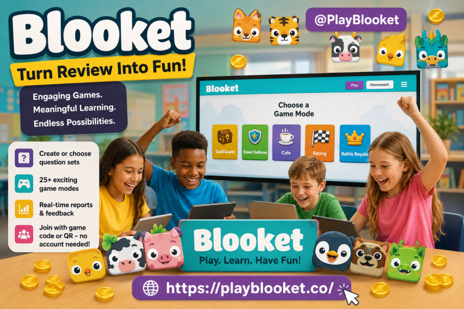 Blooket game-based learning platform for interactive classroom review and educational games