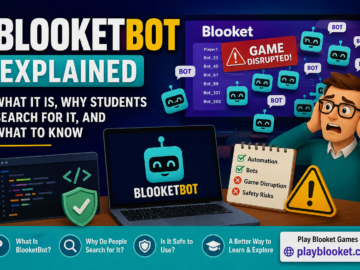BlooketBot automation guide showing how Blooket bots interact with online quiz games