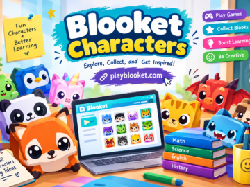 Blooket characters and colorful game avatars for interactive learning