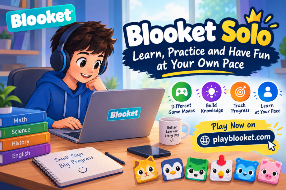 Blooket solo learning game for practicing questions and learning at your own pace