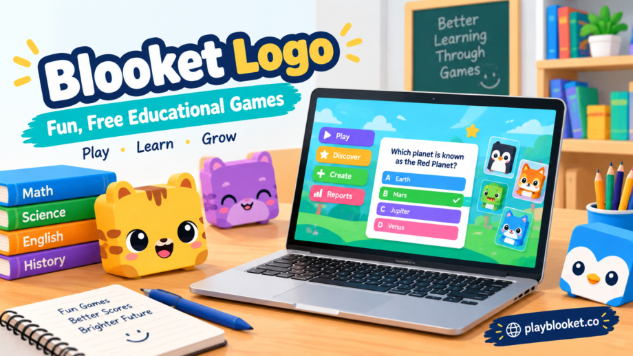 Blooket logo for fun and free educational games