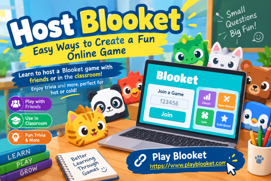Host Blooket game online with friends and classroom