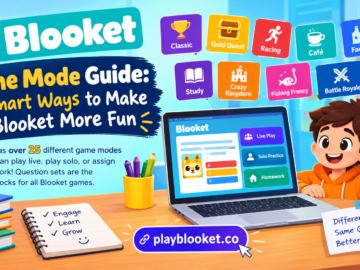 Blooket game mode guide featuring Classic, Gold Quest, Racing, Café, and Tower Defense