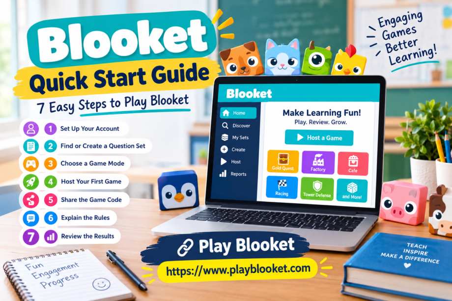 Blooket quick start guide for teachers and students