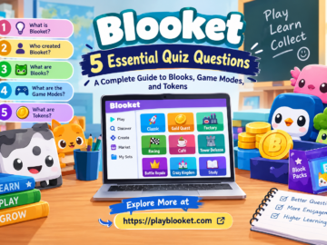 Blooket quiz questions guide featuring Blooks, game modes, tokens, and educational gameplay