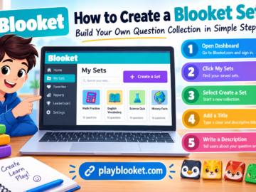How to create a Blooket set using the dashboard and My Sets option