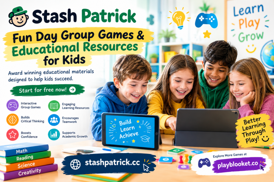Stash Patrick: 10 Fun Day Group Games & Educational Resources for Kids Stash Patrick educational group games and learning resources for kids