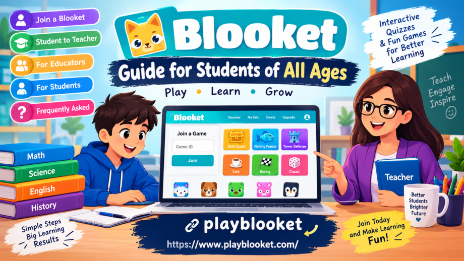 Blooket guide for student teacher with interactive quizzes and educational games